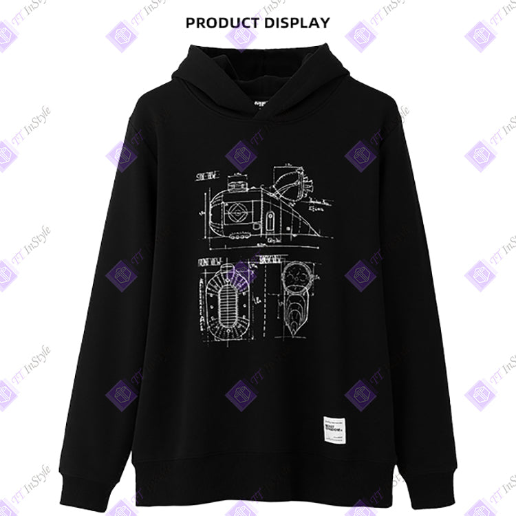 Minions Hoodies Manuscripts Design (black)