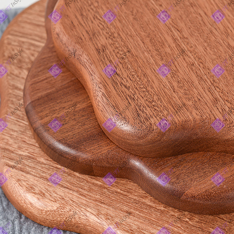 Kitchen Ware - Solid Wood Plates (snack, fruit, tea)