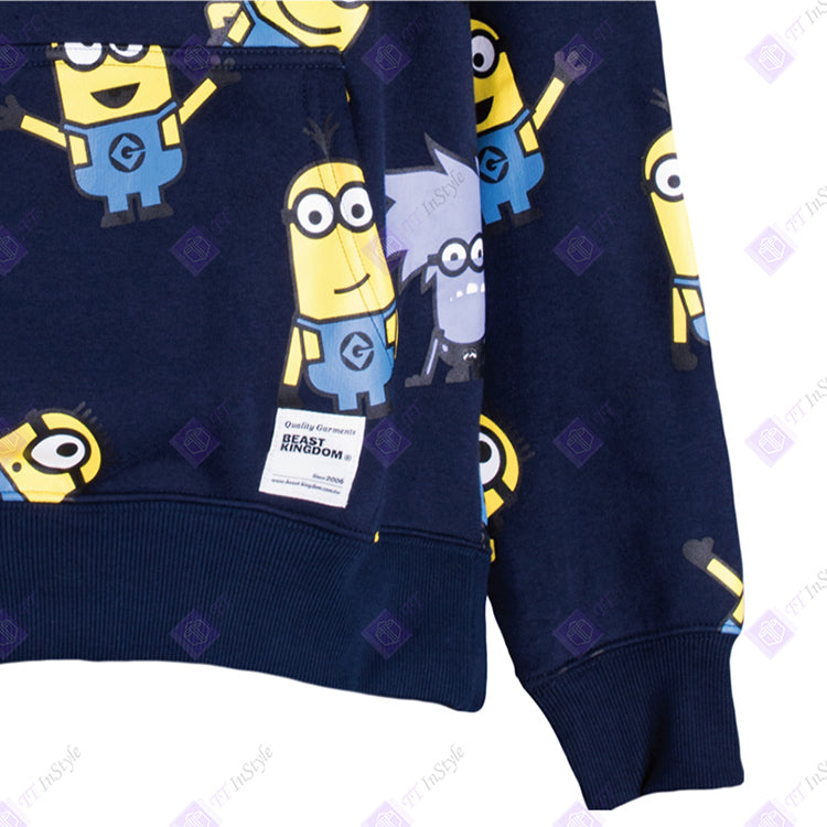 Minions Hoodies Family characters (navy blue)