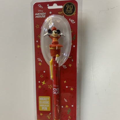 Disney Pen With Pull-back Car And Classic Mickey Series Bobblehead Pen