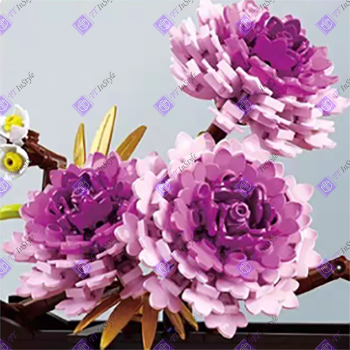 Toy Building Block - Flower (Peony)