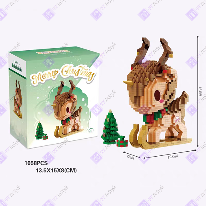Toy Building Block - Christmas (Unicorn, Rein Deer)