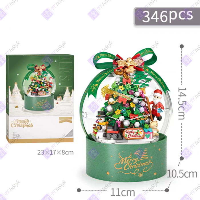 Toy Building Block - Crystal Ball & Hugging Bucket (Christmas, Halloween)