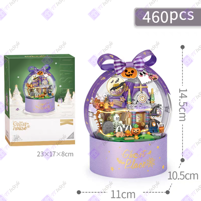 Toy Building Block - Crystal Ball & Hugging Bucket (Christmas, Halloween)
