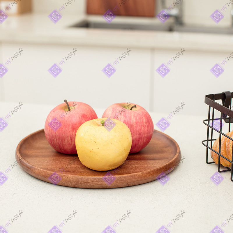 Kitchen Ware - Solid Wood Plates (snack, fruit, tea)