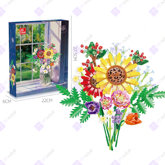 Toy Building Block - Flower (Sunflower & Mixed Flowers)