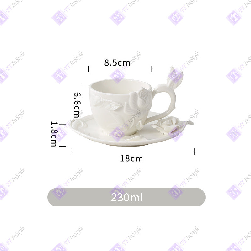 Porcelain - Handy Craft & Sculpture Eurasian Floral Kitchen, Dining ware, tea, light food