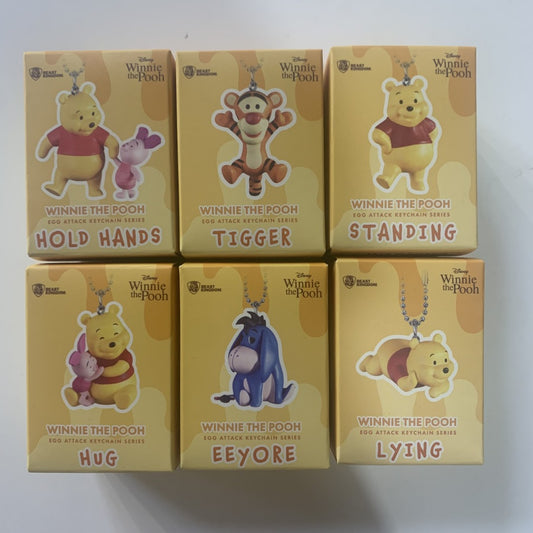 Winnie the Pooh egg attack keychain series set