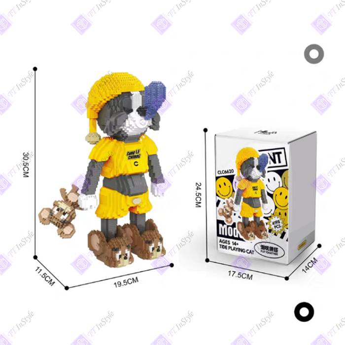 Toy Building Block - Tom & Jerry (Christmas, Pyjama)
