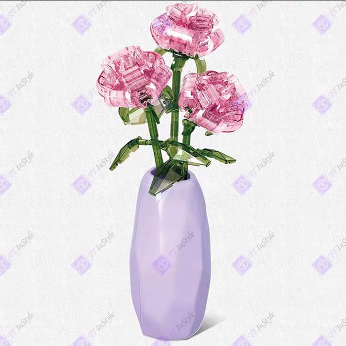 Toy Building Block - Flower (Rose, Hyacinth, Hydrangea)