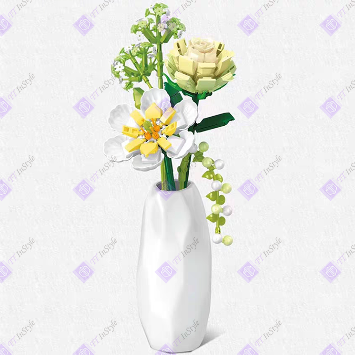 Toy Building Block - Flower (Rose, Hyacinth, Hydrangea)