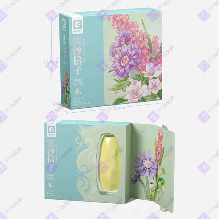 Toy Building Block - Flower (Rose, Hyacinth, Hydrangea)
