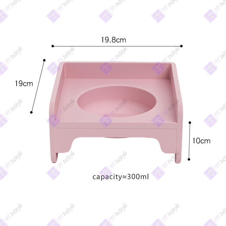 Pet Ware - Quality Porcelain Bowls & Polypropylene Stands (Macaroon Color)