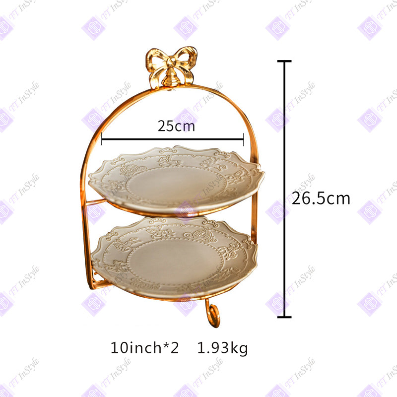 Porcelain - Plates & Tall Pallets (desserts, candies, Afternoon Tea Companion)