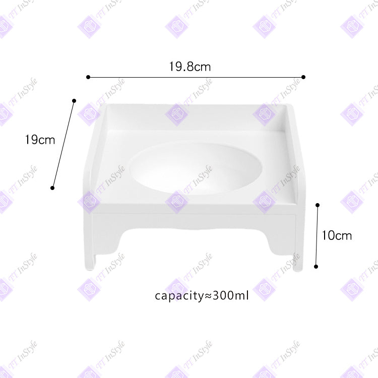 Pet Ware - Quality Porcelain Bowls & Polypropylene Stands (Macaroon Color)