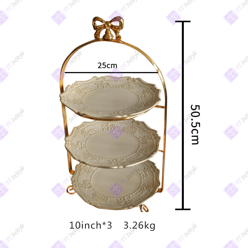 Porcelain - Plates & Tall Pallets (desserts, candies, Afternoon Tea Companion)