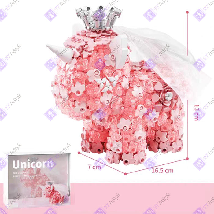 Toy Building Block - Flower (Unicorns)