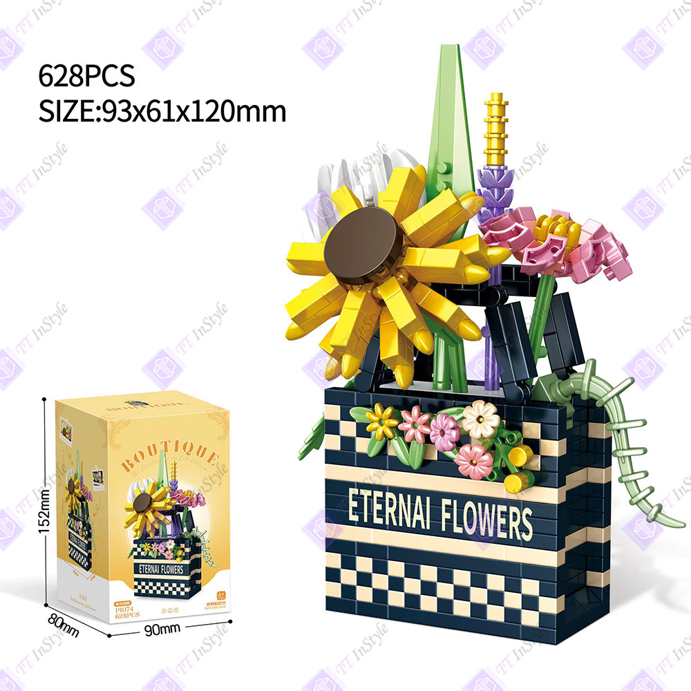 Toy Building Block - Flower Boxes