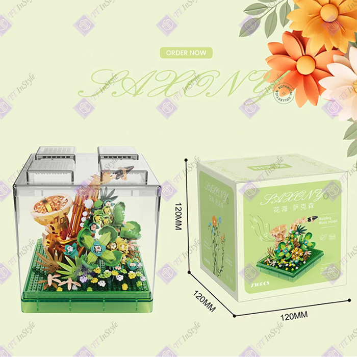 Toy Building Block - Flowers (Music)