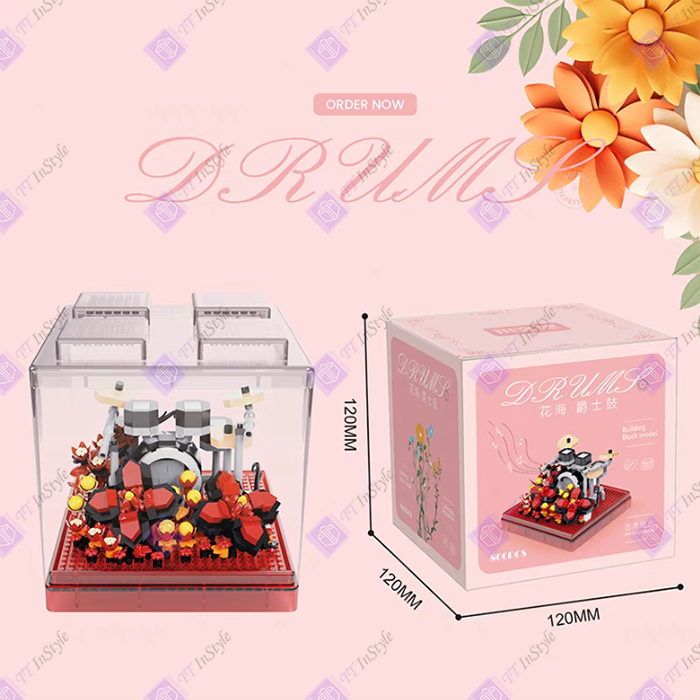 Toy Building Block - Flowers (Music)