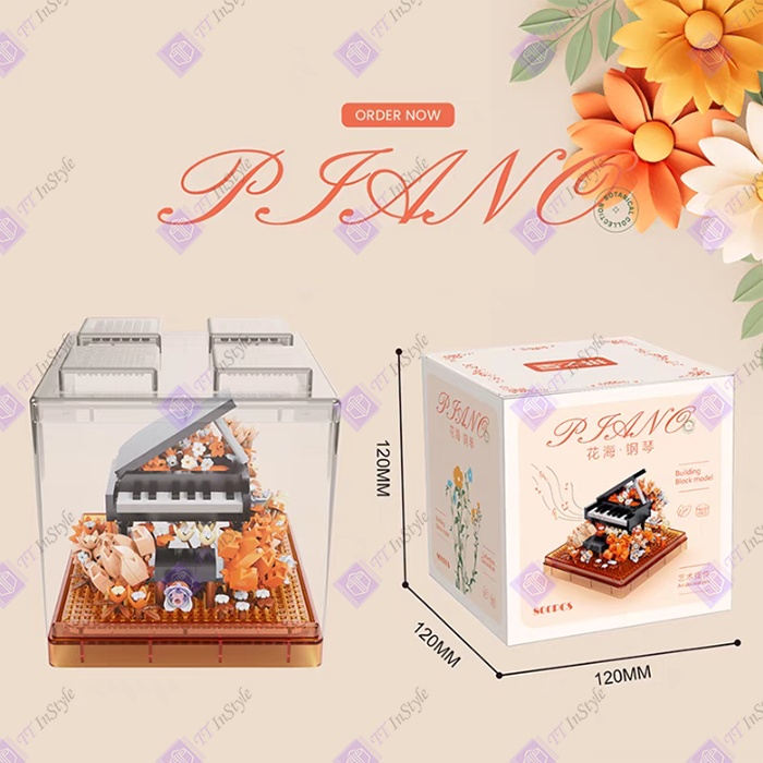 Toy Building Block - Flowers (Music)