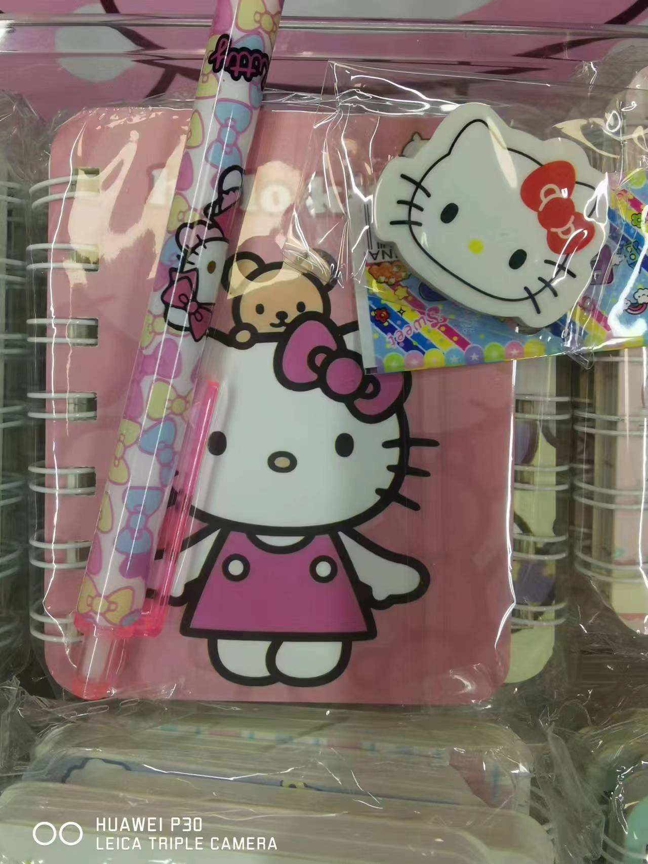 staionery set/4 notebooks&1 pen&1 eraser