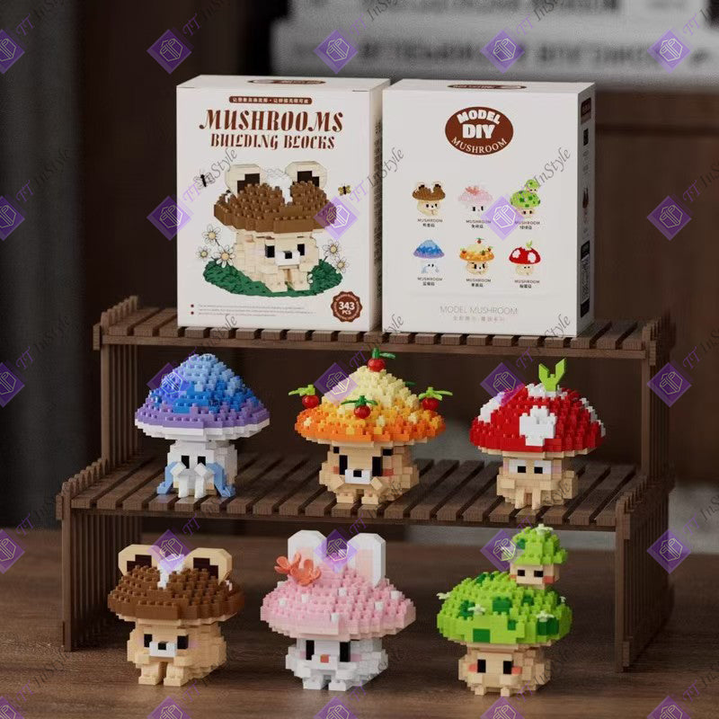 Toy Building Block - Mushroom
