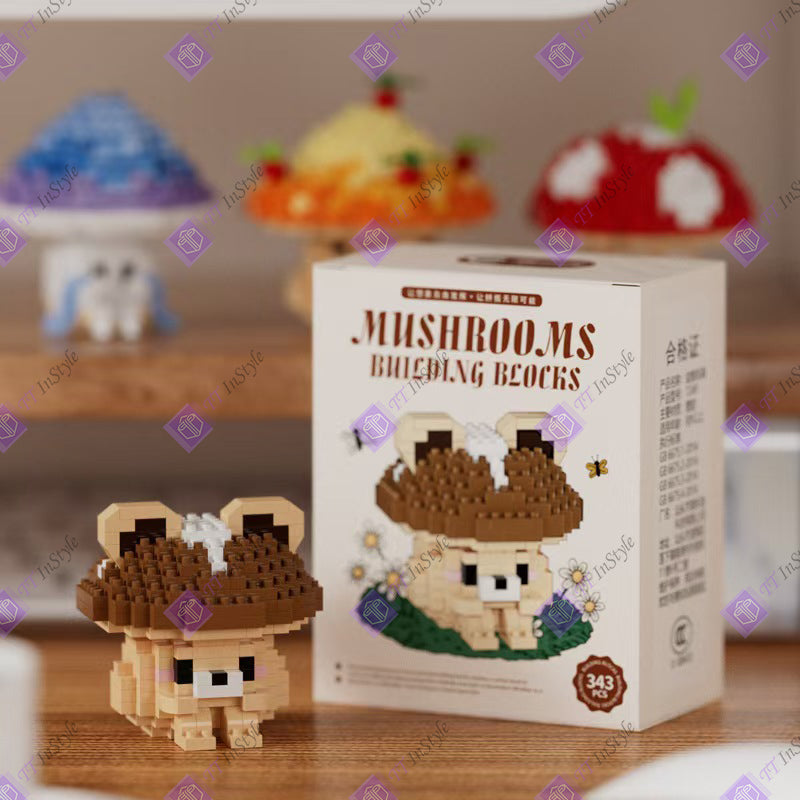 Toy Building Block - Mushroom