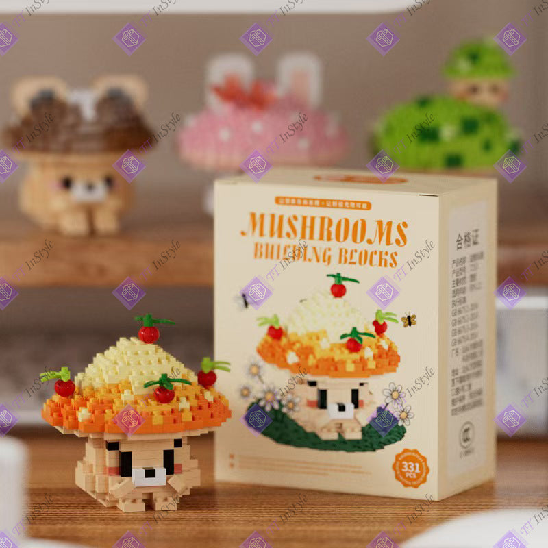 Toy Building Block - Mushroom