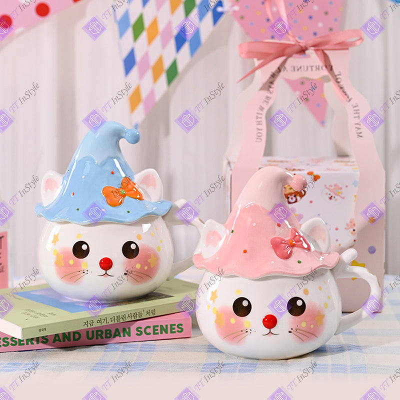 Porcelain - Mugs (Halloween Kitten Phantom)