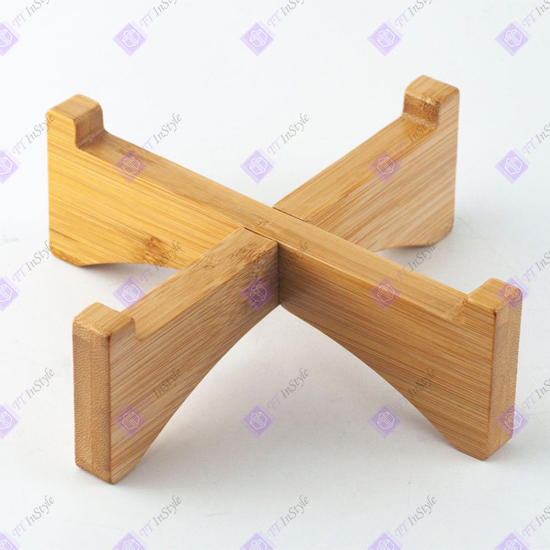 Pet Ware - Porcelain Bowl & Bamboo Stand