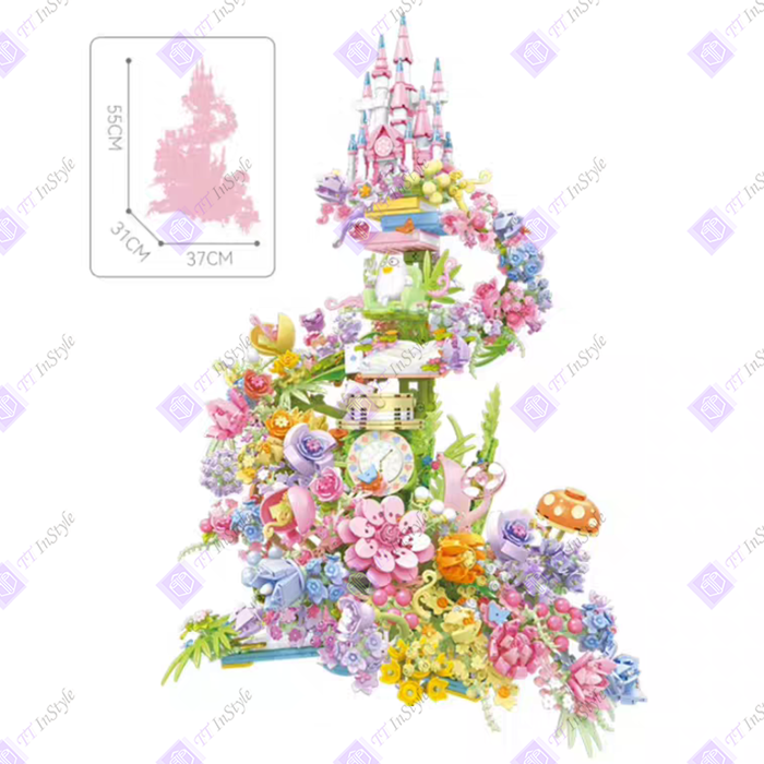 Toy Building Block - Flower (Wonderland Castle)