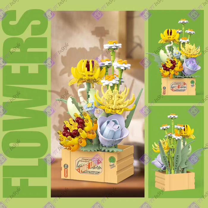 Toy Building Block - Flower Art Studio