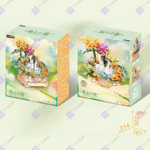 Toy Building Block - Flower & Crane