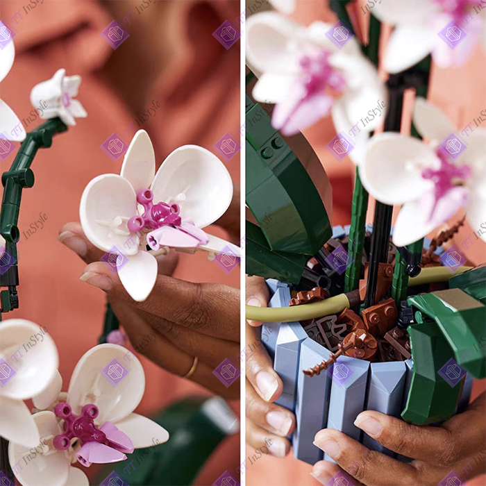 Toy Building Block - Flower (Orchid)