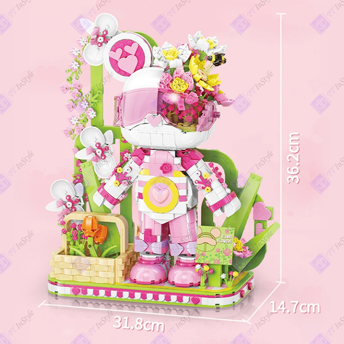 Toy Building Block - Flower (Interstellar Bear)