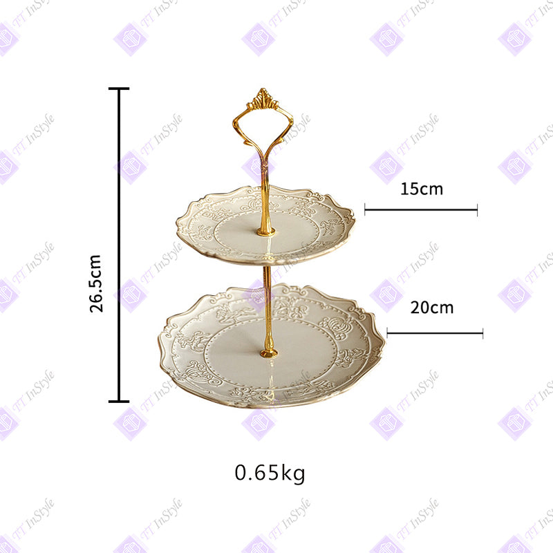 Porcelain - Plates & Tall Pallets (desserts, candies, Afternoon Tea Companion)