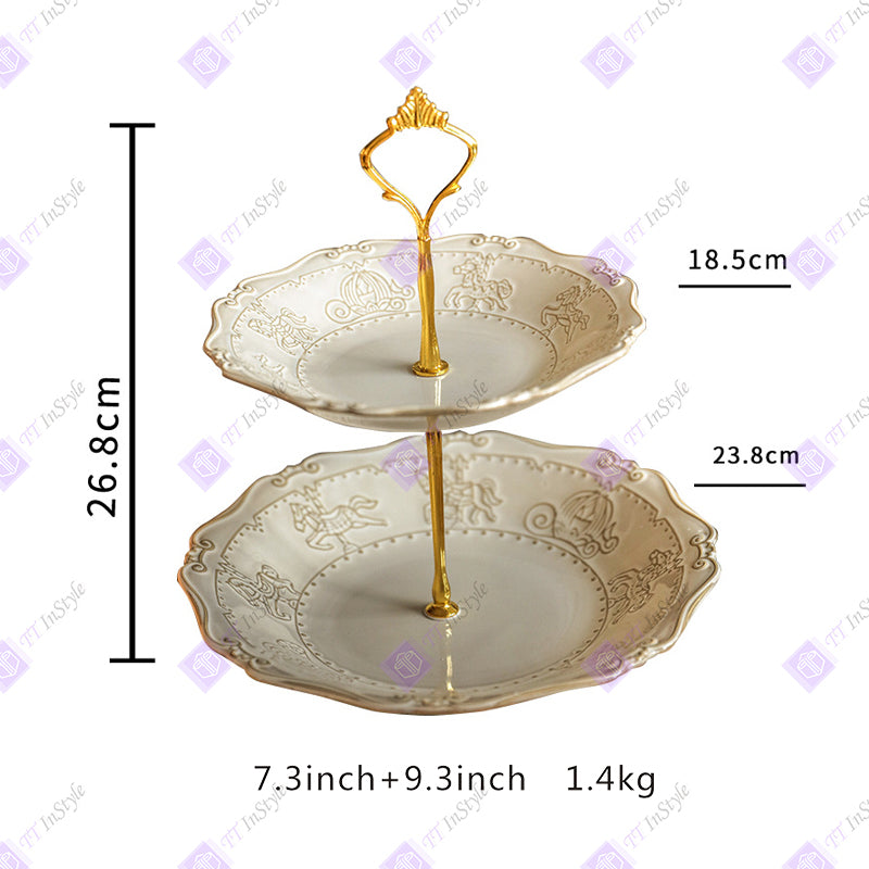 Porcelain - Plates & Tall Pallets (desserts, candies, Afternoon Tea Companion)