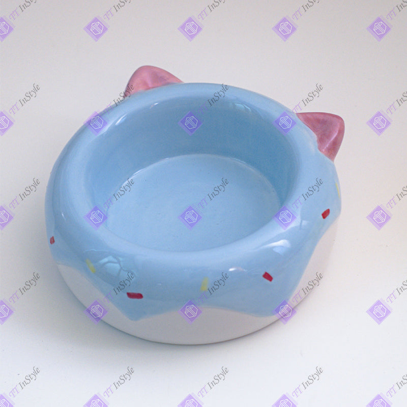Pet Ware - Porcelain Bowl & Bamboo Stand