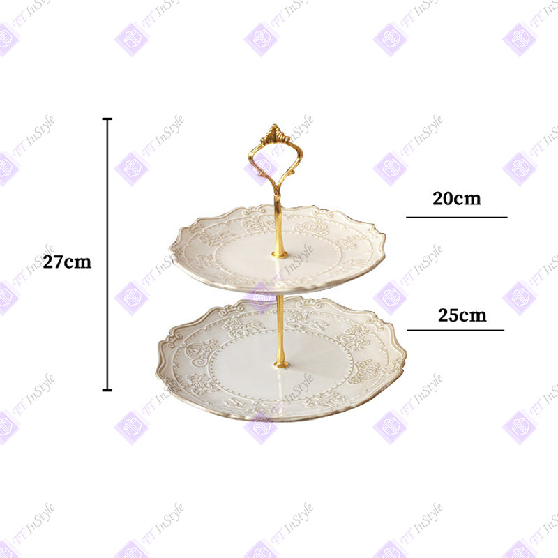 Porcelain - Plates & Tall Pallets (desserts, candies, Afternoon Tea Companion)
