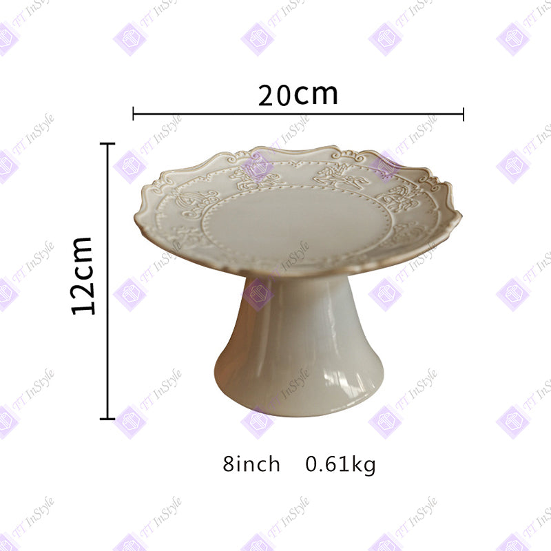 Porcelain - Plates & Tall Pallets (desserts, candies, Afternoon Tea Companion)