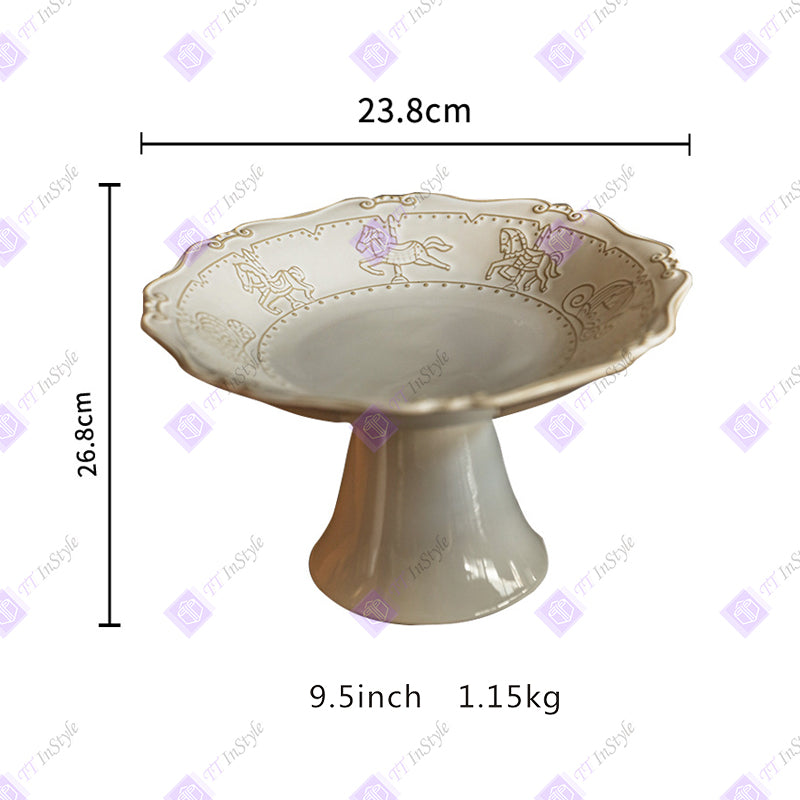 Porcelain - Plates & Tall Pallets (desserts, candies, Afternoon Tea Companion)