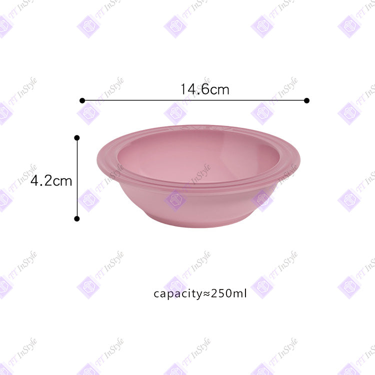 Pet Ware - Quality Porcelain Bowls & Polypropylene Stands (Macaroon Color)