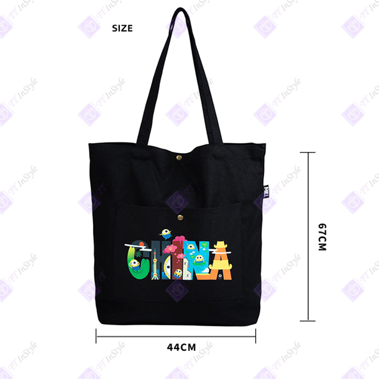 Minions Tote Bag - China Calligraphy (Black)