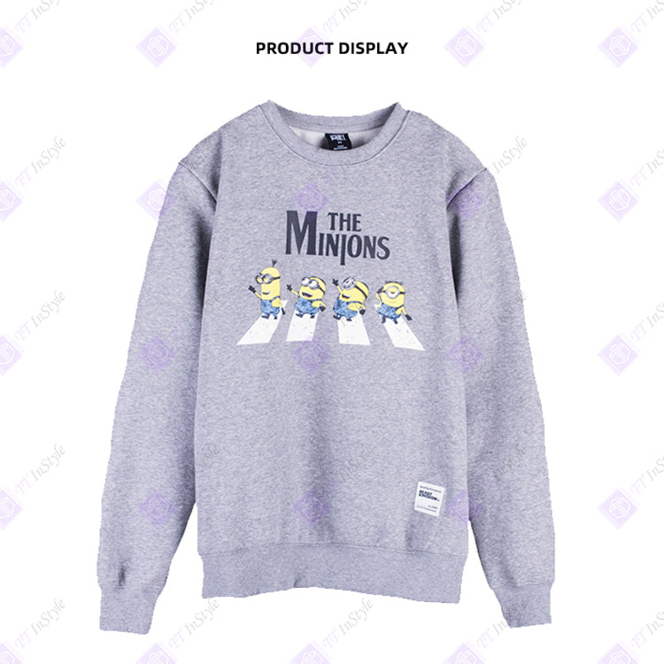 Minions Hoodies multi-characters (grey)