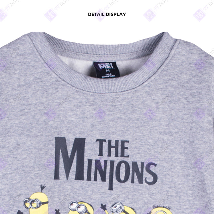 Minions Hoodies multi-characters (grey)