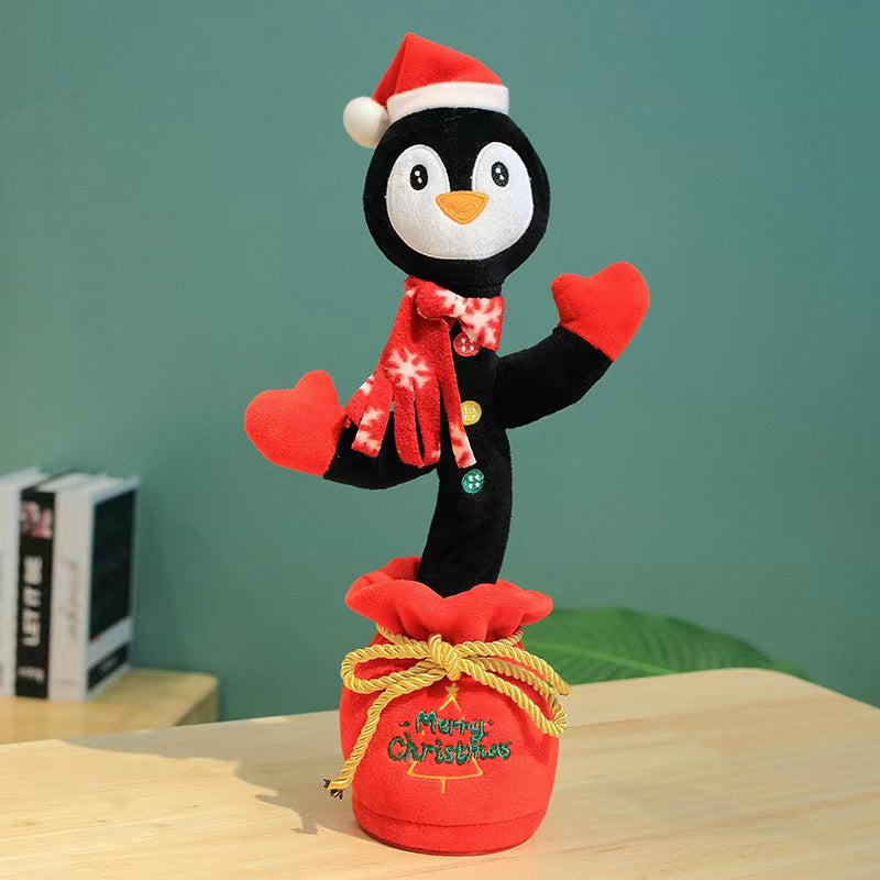 Electric Christmas Dancing Elk Snowman Penguin Doll