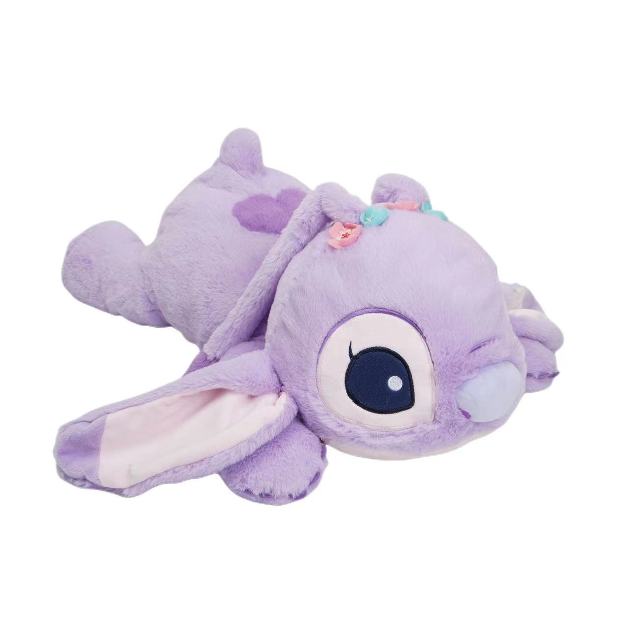 50cm Purple sleeping angel stitch bag plush toy