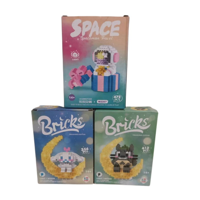 Blocks Moonlight Educational Gift Set Boys Girls Multicoloured Game
