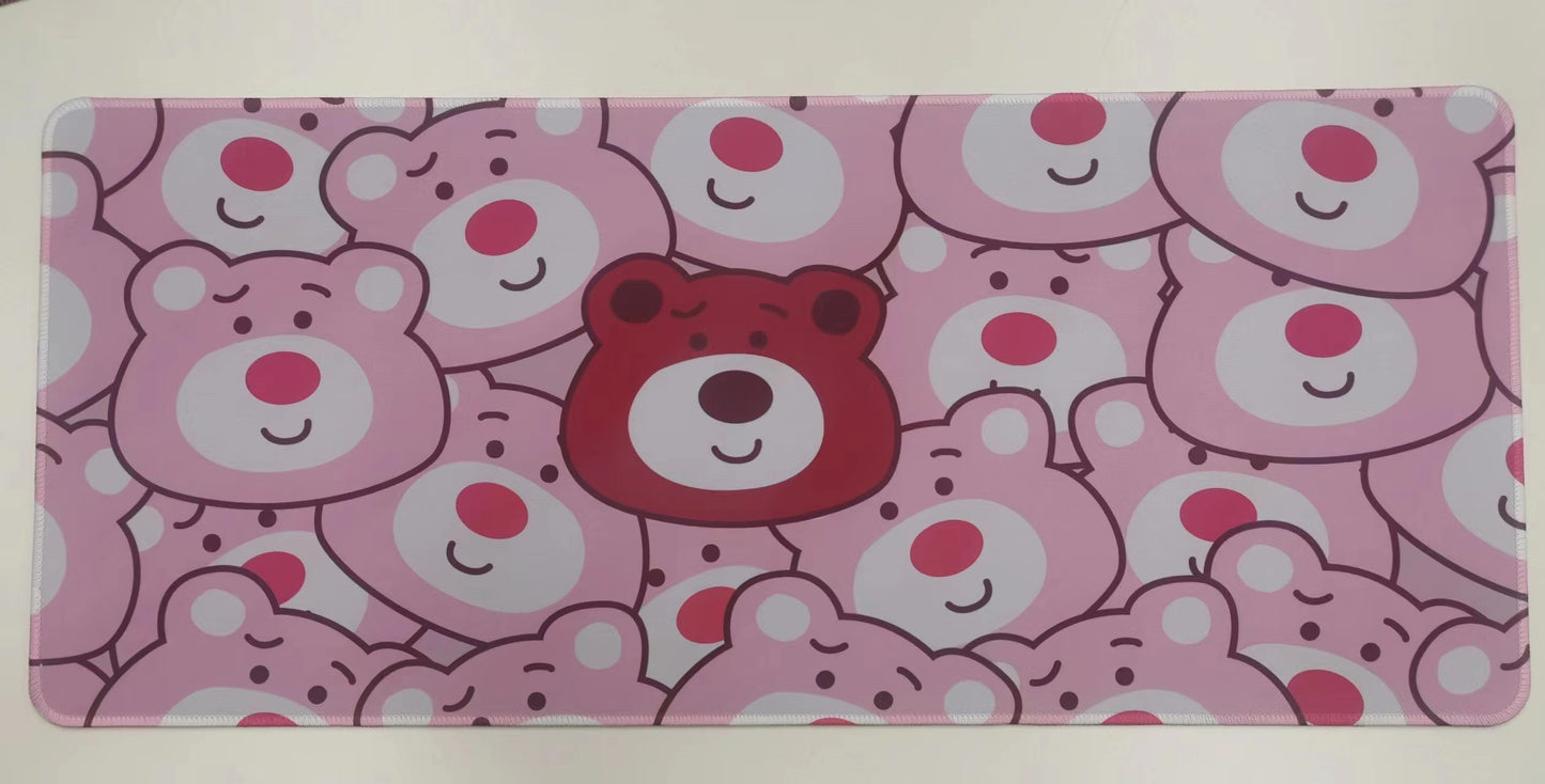 Strawberry bear mat/ table mat/ mouse mat
